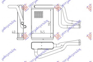 Ψυγειο Καλοριφερ (B) +/-ΑC (196x146) Ford Mondeo 96-00 - 056906500