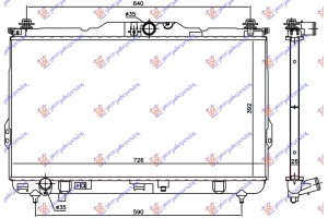 Ψυγειο 2.0 Crdi +/- A/C ΜΗΧ.(72.6x39.2)ΣΩΛΗΝΑΚΙ 8ΜΜ Μηχανη Hyundai Santa Fe 00-05 - 057006340