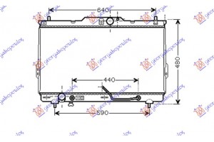 Ψυγειο 2.0 Crdi +/- A/C Α/Τ(72.6x39.2)ΣΩΛΗΝΑΚΙ 8ΜΜ Μηχανη Hyundai Santa Fe 00-05 - 057006350