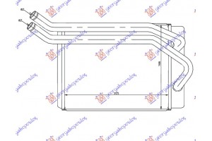Ψυγειο Καλοριφερ (B) +/-ΑC (205x166) Hyundai Santa Fe 00-05 - 057006500