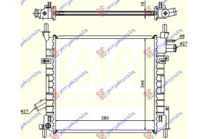 Ψυγειο Βενζινη -A/C (38x35,5) ΠΑΡ. Διαγ Ford Ka 97-08 - 057106330