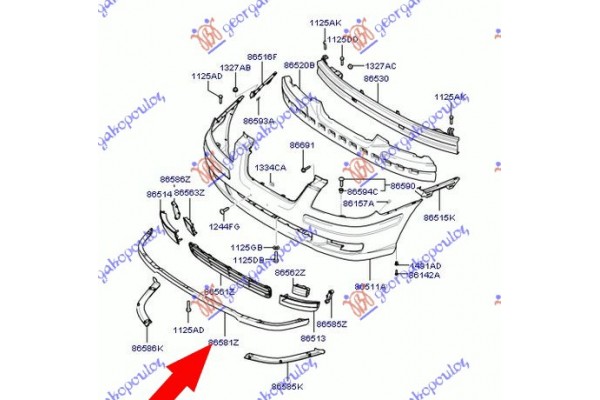 ΣΠΟΪΛΕΡ ΠΡΟΦΥΛ.ΕΜΠΡΟΣ 06- (Γ) Hyundai Matrix 01-08 - 057206370