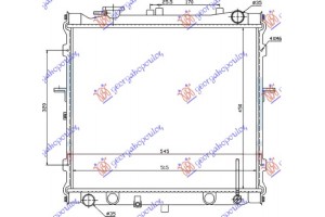 Ψυγειο 2,0ι 16V +/-A/C(45x52,4) Kia Sportage 95-04 - 057606300