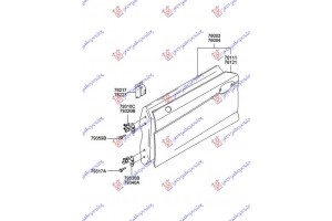 Πορτα Εμπρος Δεξια Hyundai Coupe 01-07 - 057701431