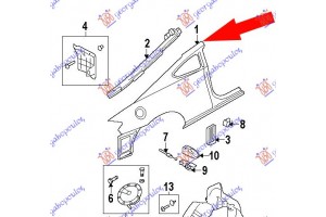 Φτερο Πισω (Γ) Αριστερα Hyundai Coupe 01-07 - 057701682