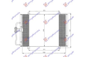 Ψυγειο A/C Βενζ - Πετρ (52x39) Renault Megane Sdn 96-98 - 057806400
