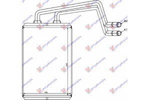 Ψυγειο Καλοριφερ (BR) (215x150x16) Hyundai Elantra 04-07 - 056506500