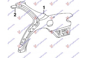 Δεξια Φτερο Πισω (Γ) Hyundai Lantra J2 98-99
