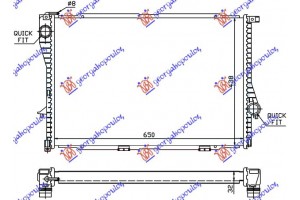 Ψυγειο ΜΗΧ/ΑΥΤ +/-A/C (65x43.8) Bmw Series 5 (E39) 96-02 - 058206310