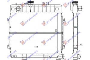 Ψυγειο 1,6-1,8cc +/-A/C (44x35) Bmw Series 3 (E30) 83-87