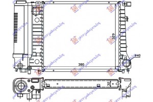 Ψυγειο 1,6-1,8 Μ40 (38x32,8) Behr Bmw Series 3 (M40) 88-90