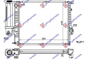 Ψυγειο Για Ολα Μhx +/-A/C (52x44) Bmw Series 5 (E34) 88-95 - 058806310
