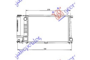 Ψυγειο 2,0/2,5 ΒΕΝΖ.6ΚΥΛΙΝ. (52x33x32) Bmw Series 5 (E34) 88-95 - 058806320