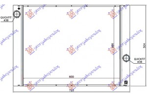 Ψυγειο Για Ολα ΒΕΝΖ. ΜΗΧ. (62x49) Behr Bmw Series 5 (E60/61) 03-10