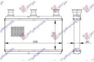 Ψυγειο Καλοριφερ (B) +/-ΑC (260x135) Bmw Series 5 (E60/61) 03-10 - 059006500