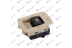 Διακοπτης ΠΑΡΑΘ. ΕΜΠ. (& Πισω ΔΕ=ΑΡ) (Μπέζ Καπάκι/Μάυρο μπουτον)(4pin) Δεξια Bmw Series 5 (E60/61) 03-10 - 059007173