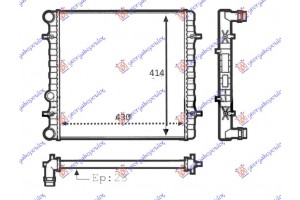 ΨΥΓ. 1.4-1.6 ΜΗΧ. -A/C (43x41.5x2.3) (VALEO CLASSIC) Seat Toledo 99-04 - 015206305