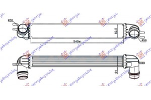 Ψυγειο Intercooler 1.6-2.0 D Πετρελαιο (540x85x64) Κολαρα Κουμπωτα Mini COOPER/ONE (R56) 11-14 - 690906210