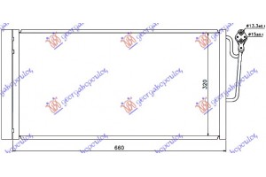 Ψυγειο A/C ΒΕΝΖ/ΠΕΤΡ. (63x34) Mini COOPER/ONE (R56) 06-11 - 060306400