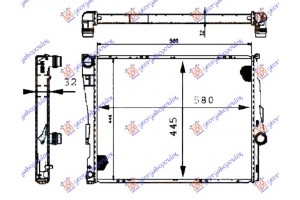 Ψυγειο Νερου ΒΕΝΖΙΝΗ-ΠΕΤΡΕΛΑΙΟ ΜΗΧΑΝΙΚΟ-ΑΥΤΟΜΑΤΟ (580x450x32) (BRAZED) (MAHLE BEHR) Bmw Series 3 (E46) Sdn 02-05 - 018606315