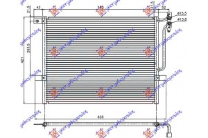 Ψυγειο A/C (52x42x1,6) Bmw Series 3 (E46) Sdn 99-02 - 060406400