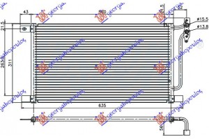 Ψυγειο A/C Πετρελαιο (52x31,4x16) Bmw Series 3 (E46) Sdn 99-02 - 060406410