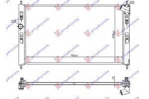 Ψυγειο Νερου 1.6-2.0 16v Βενζινη 14- (700x410x16) Κολαρο Μεση Οδηγο Citroen C4 Air Cross 12-15 - 201106310