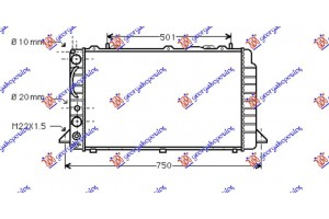 Ψυγειο 1,6-2,0BENZ-1,9TDi (59,6x35,8x44) (MAHLE BEHR) Audi 80 91-94 - 061506335