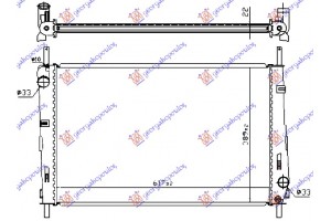 Ψυγειο 1.8-2.0 Benz ΜΧ/ΑΤ +A/C (62x40,5) Ford Mondeo 00-07 - 061906300