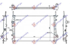 Ψυγειο Diesel 02- +A/C (62x39,7) Ford Mondeo 00-07 - 061906330