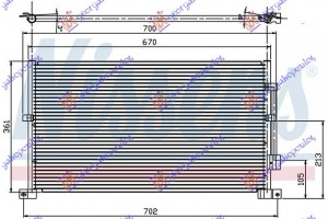 Ψυγειο A/C -02 Για Ολα ΒΖ/DS (63x36x2.2) Ford Mondeo 00-07 - 061906400