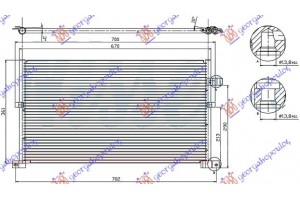 Ψυγειο A/C 02- Για Ολα ΒΖ/DS (63x36x1.7) Ford Mondeo 00-07 - 061906410