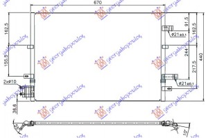 Ψυγειο A/C 02- Για Ολα ΒΖ/DS (63x44x1.6) Ford Mondeo 00-07 - 061906420