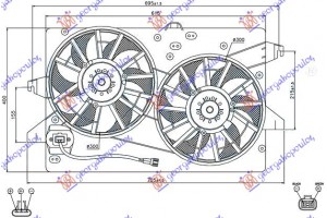 Βεντ ΨΥΓ. Κομπλε (ΔΙΠΛΟ) (+A/C) ΒΕΝΖ-ΠΕΤ Ford Mondeo 00-07 - 061906430