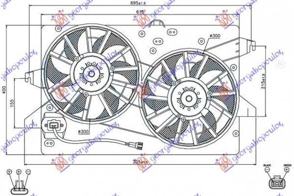 Βεντ ΨΥΓ. Κομπλε (ΔΙΠΛΟ) (+A/C) ΒΕΝΖ-ΠΕΤ Ford Mondeo 00-07 - 061906430