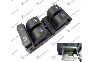 Διακοπτης ΠΑΡΑΘ. ΕΜΠ. (Τετραπλός)(16pin) Αριστερα Audi A3 96-03 - 062007172