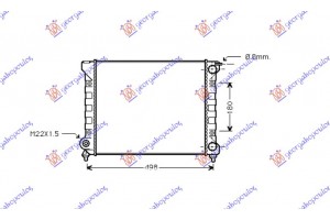 Ψυγειο Νερου 1.6 (430x320) Παροχες Συνοδηγο Vw Golf Ii 84-88 - 062406310