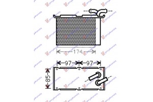 Ψυγειο Intercooler Βοηθητικο 1.4 Tsi Βενζινη (120x200x60) Seat Toledo 04-12 - 023506260