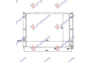 Ψυγειο 1,6-1,7D (57x44) Vw Transporter (T3) 79-91 - 063006300