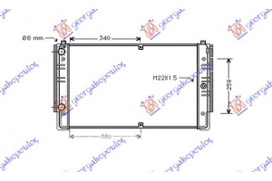 Ψυγειο 1,9TD-2,0-2,4D +/-AC M/A(72x41,5) Vw Caravelle 97-03 - 063106300