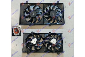 Βεντιλατερ Ψυγειου Κομπλε (ΔΙΠΛΟ) 1.8-2.0 Βενζινη - 2.2 Crdt Πετρελαιο (4+4 pins) Mazda 6 08-13 - 063206450