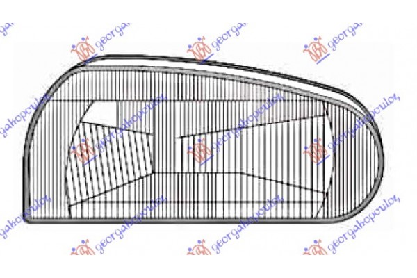 Κρυσταλλο Φανου Εμπρος Δεξια Vw Golf Iii 92-98 - 063305481