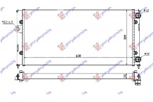 Ψυγειο 1,6-1,8-2,0i8V-1,9TDi(63x32)Π.Σ/Ο (VALEO CLASSIC) Vw Golf Iii 92-98 - 063306355