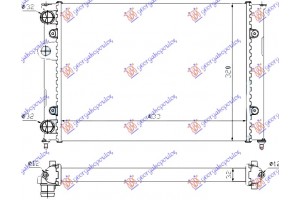 Ψυγειο 1,4-1,6 (43x32) (ΠΑΡ.ΟΔ) (MAHLE BEHR) Vw Vento 92-98 - 063406360