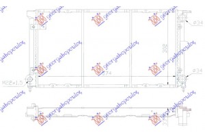 Ψυγειο 1.5-1.6-1.8 ΒΕΝ/1.6 ΠΕΤ(57x32x34) VW Caddy 79-95