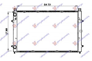 Ψυγειο Νερου 1.8-2.0-2.5-2.8 Βενζινη - 1.9-2.4 D/TD - 2.5 Tdi Πετρελαιο (720x360x32) (VALEO CLASSIC) Vw Transporter (T4) 91-96 - 063606315