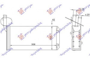 Ψυγειο Καλοριφερ (M) -ΑC (306x157) Vw Transporter (T4) 91-96 - 063606510