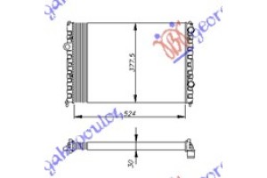 ΨΥΓΕΙΟ1.6-1.8-2.0 Μηχ -A/C (52.5x37.7) Vw Passat 93-96 - 063706310
