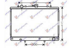 Ψυγειο 2.5 T.D Πετρελαιο +/- Ac (375x603x27) (KOYO) Mitsubishi Pajero 96-01 - 064206315