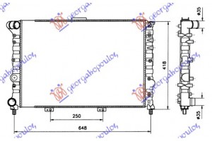 Ψυγειο 1,6 +A/C (58x42) Alfa Romeo 156 97-03 - 064406310